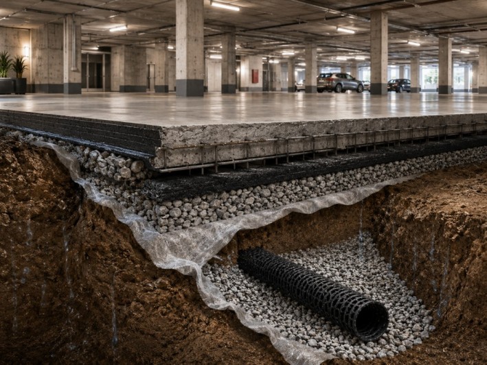 Subsoil Drainage Pipe for basement and foundation drainage