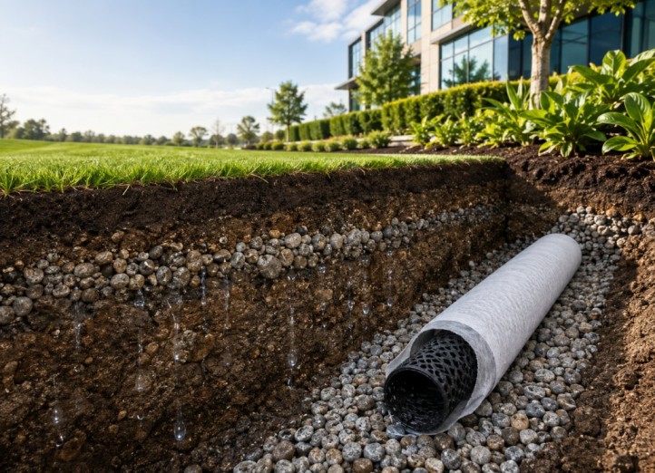 Geotextile Subsoil Drainage Pipe manufactured by SSD Pipes