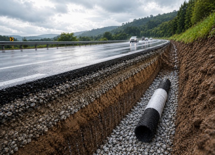 Highway Drainage Pipe and underground road drainage system