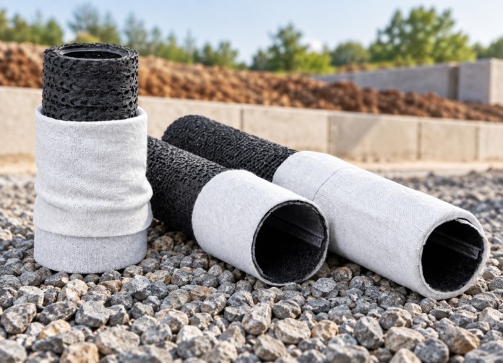 HDPE perforated drainage pipe for subsurface water collection