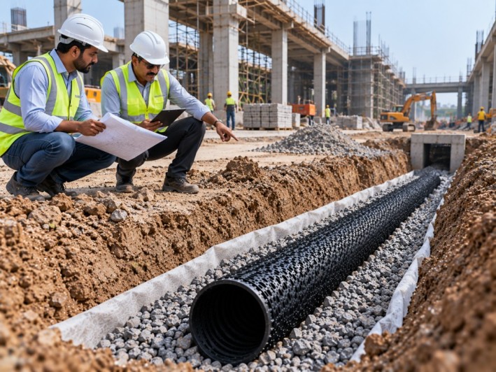 Underground drainage solutions for construction and infrastructure